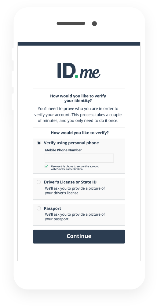 Verify with your passport